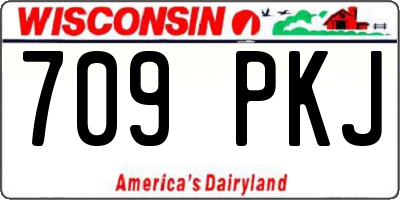 WI license plate 709PKJ
