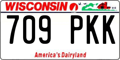 WI license plate 709PKK