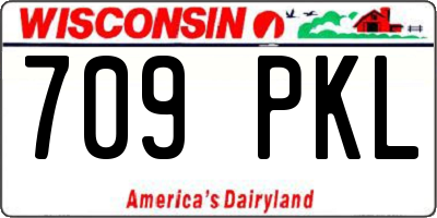 WI license plate 709PKL