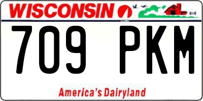 WI license plate 709PKM