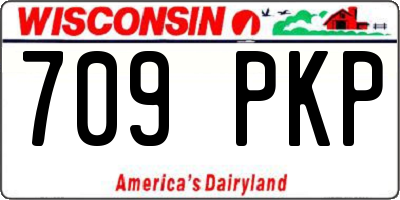 WI license plate 709PKP