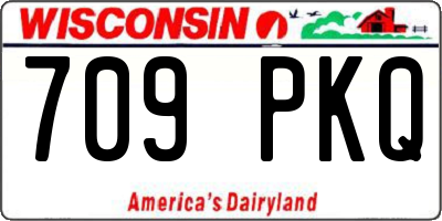 WI license plate 709PKQ