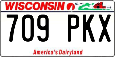 WI license plate 709PKX