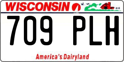 WI license plate 709PLH