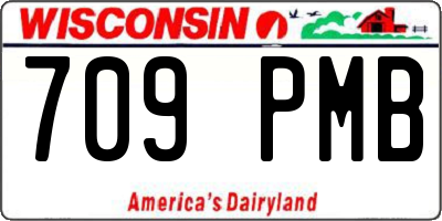 WI license plate 709PMB