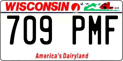WI license plate 709PMF