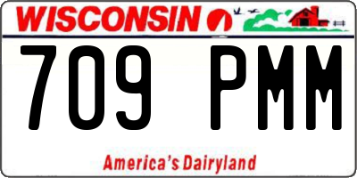 WI license plate 709PMM
