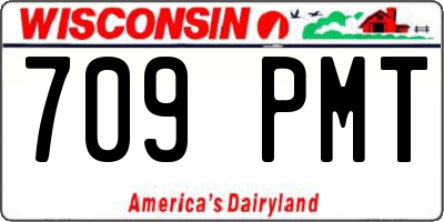 WI license plate 709PMT