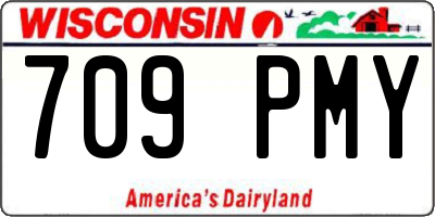 WI license plate 709PMY