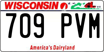 WI license plate 709PVM