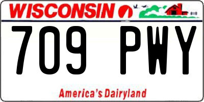WI license plate 709PWY