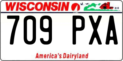 WI license plate 709PXA