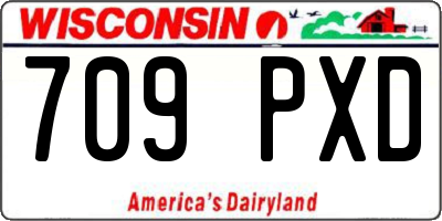 WI license plate 709PXD