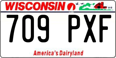 WI license plate 709PXF