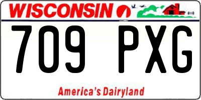 WI license plate 709PXG