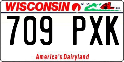 WI license plate 709PXK