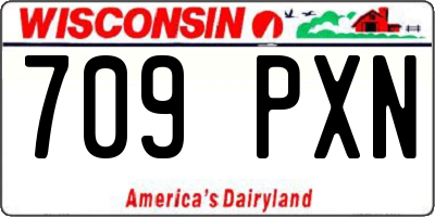 WI license plate 709PXN