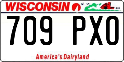 WI license plate 709PXO