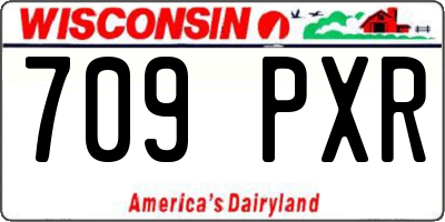 WI license plate 709PXR