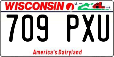 WI license plate 709PXU