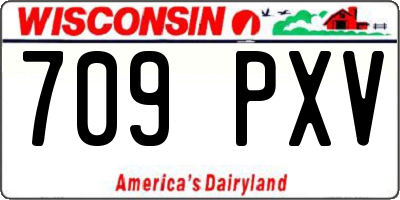 WI license plate 709PXV