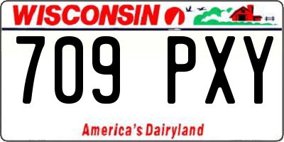 WI license plate 709PXY