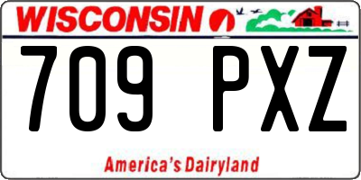WI license plate 709PXZ