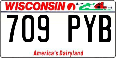 WI license plate 709PYB