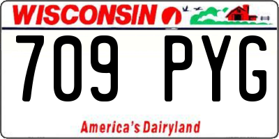 WI license plate 709PYG