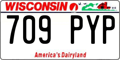 WI license plate 709PYP