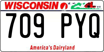 WI license plate 709PYQ