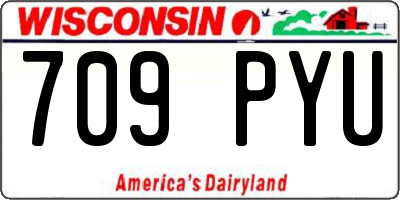 WI license plate 709PYU