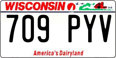 WI license plate 709PYV