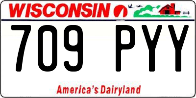 WI license plate 709PYY