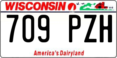 WI license plate 709PZH