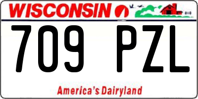 WI license plate 709PZL