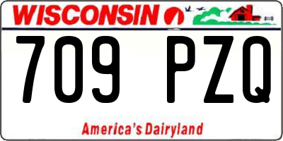WI license plate 709PZQ