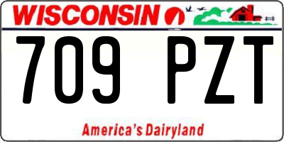 WI license plate 709PZT