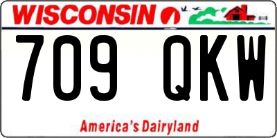 WI license plate 709QKW
