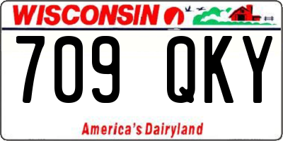 WI license plate 709QKY