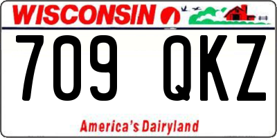 WI license plate 709QKZ
