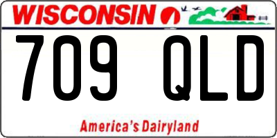 WI license plate 709QLD