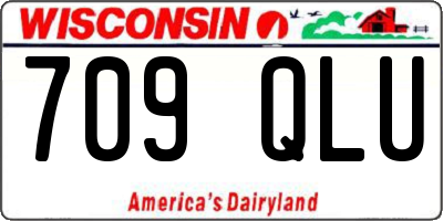 WI license plate 709QLU