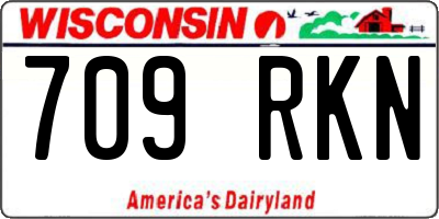 WI license plate 709RKN