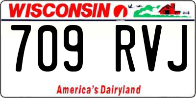 WI license plate 709RVJ