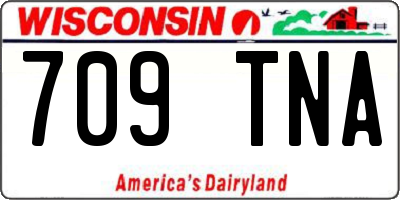 WI license plate 709TNA