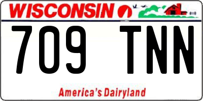 WI license plate 709TNN