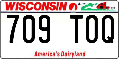 WI license plate 709TOQ