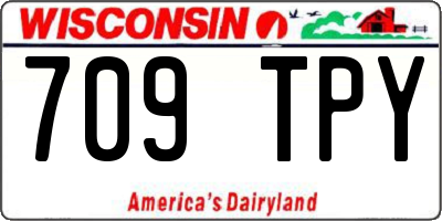 WI license plate 709TPY
