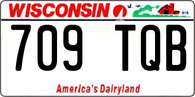 WI license plate 709TQB